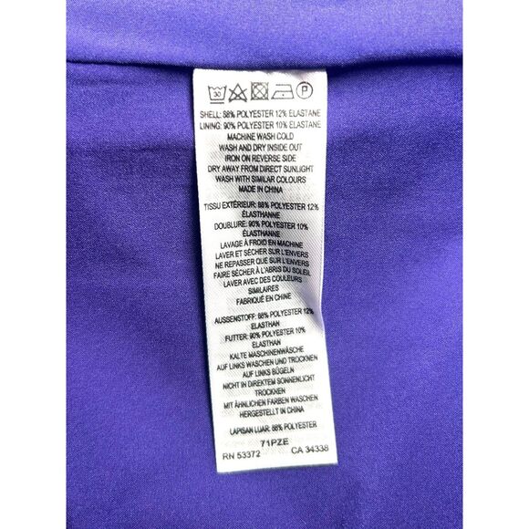 French Connection Echo Crepe Midi Dress in Cobalt Violet – Size 0 - NWT - Picture 9 of 9